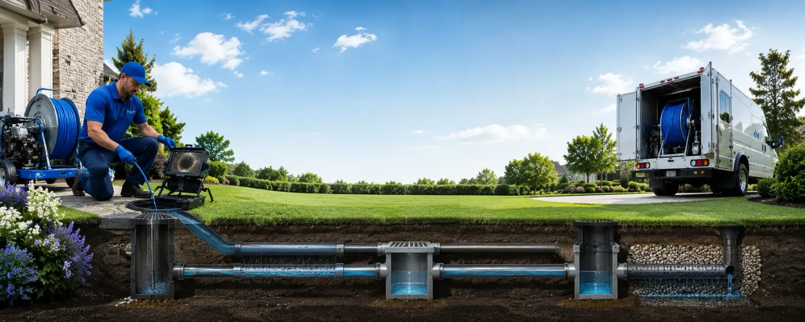 Outdoor drain cleaning information for Candor, NY